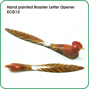 Hand painted Roaster Letter Opener